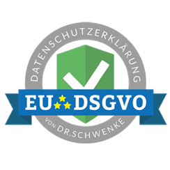 Logo Datenschutzerklärung EU DSGVO von Dr. Schwenke